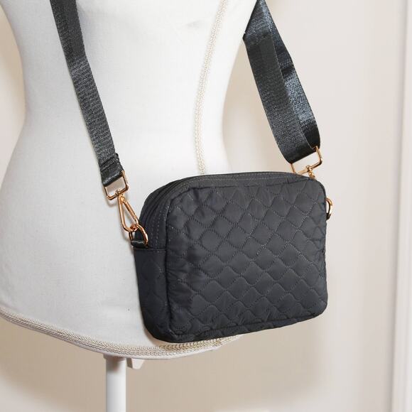 Sophie Quilted Crossbody Gray - Picture 2 of 2